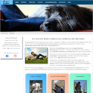 Homepage der Hundeschule Lobos